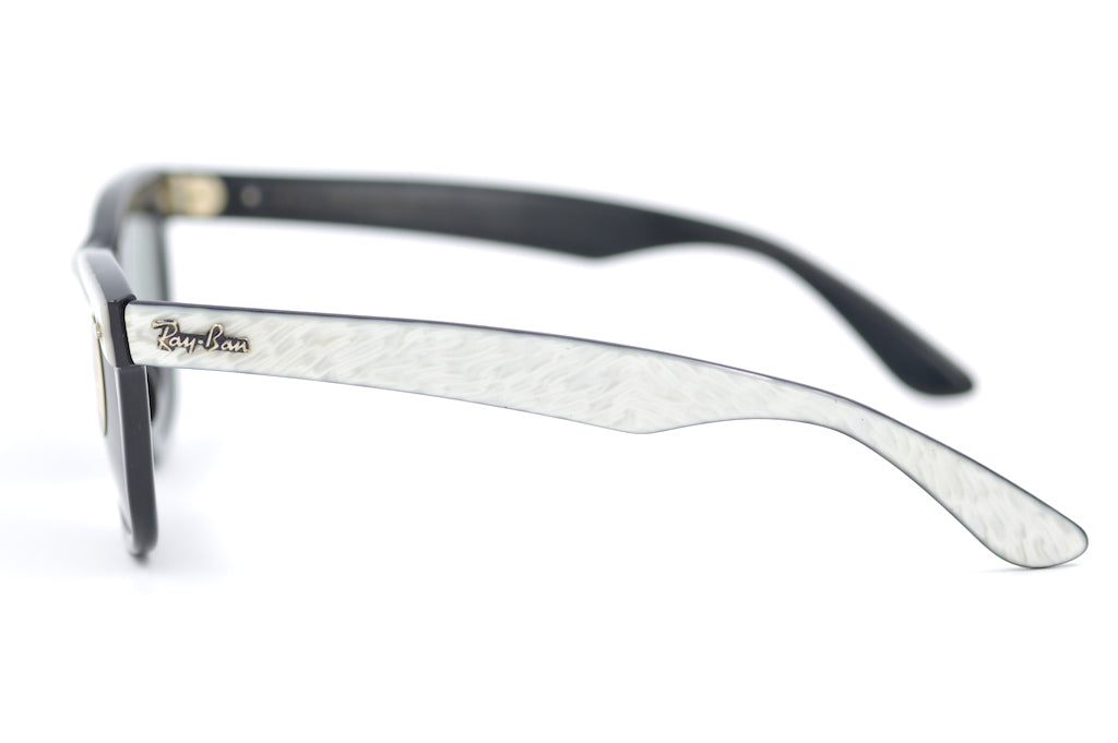 RayBan Silver Top Wayfarer Sunglasses - Classic Polarized UV Protection Aviator Style - Perfect for Driving, Beach & Outdoor Activities