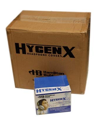 Hamilton Buhl HygenX Sanitary Ear Cushion Covers - 4.5 Inch White (600 Pairs Bulk Pack) - Disposable Headphone Covers for Over-Ear Headphones & Headsets - Perfect for Schools, Offices, Gyms & Shared Audio Equipment