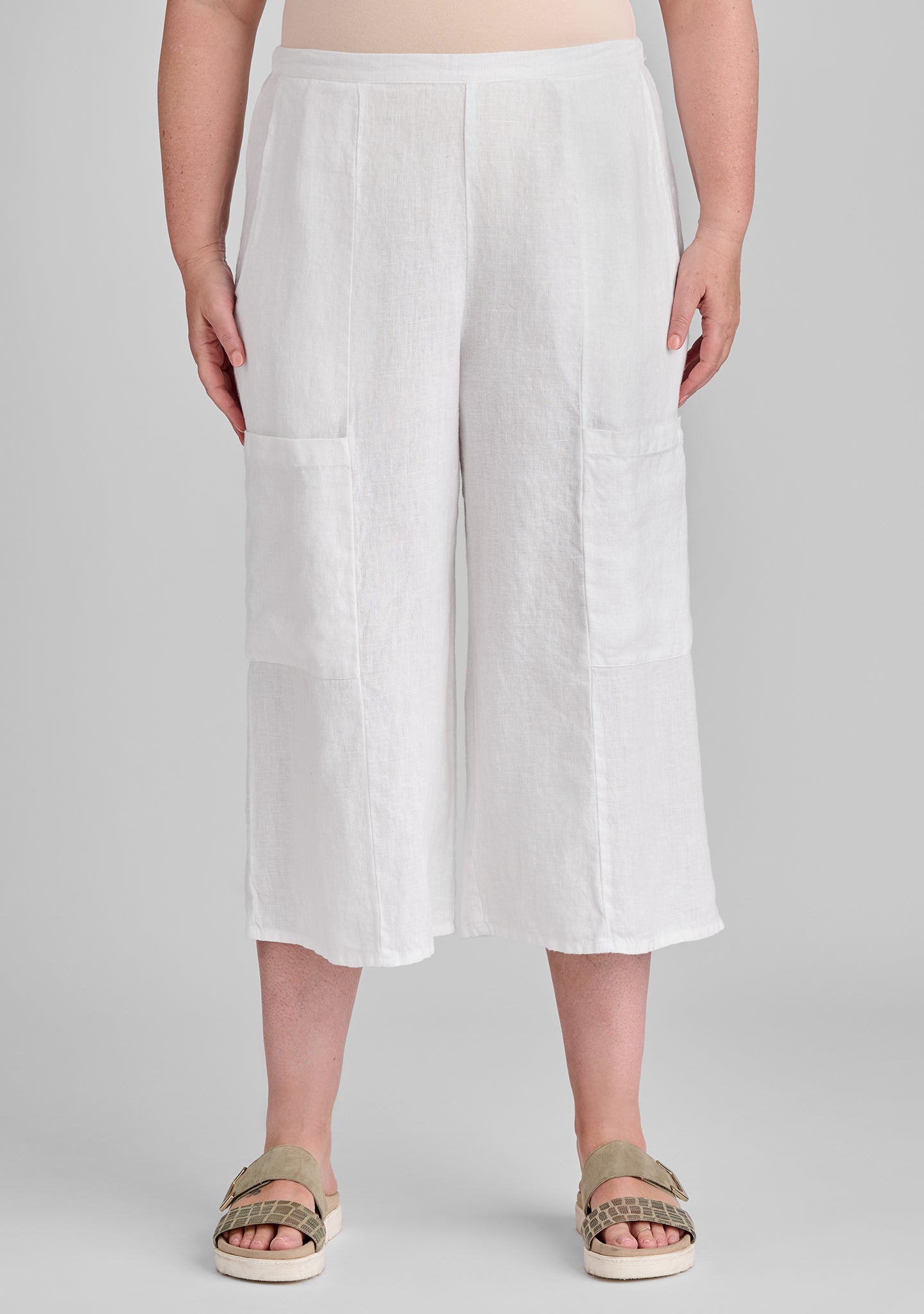 Flattering Linen Crop Pants for Women - Comfortable & Stylish Summer Casual Wear for Beach, Travel & Everyday Outfits