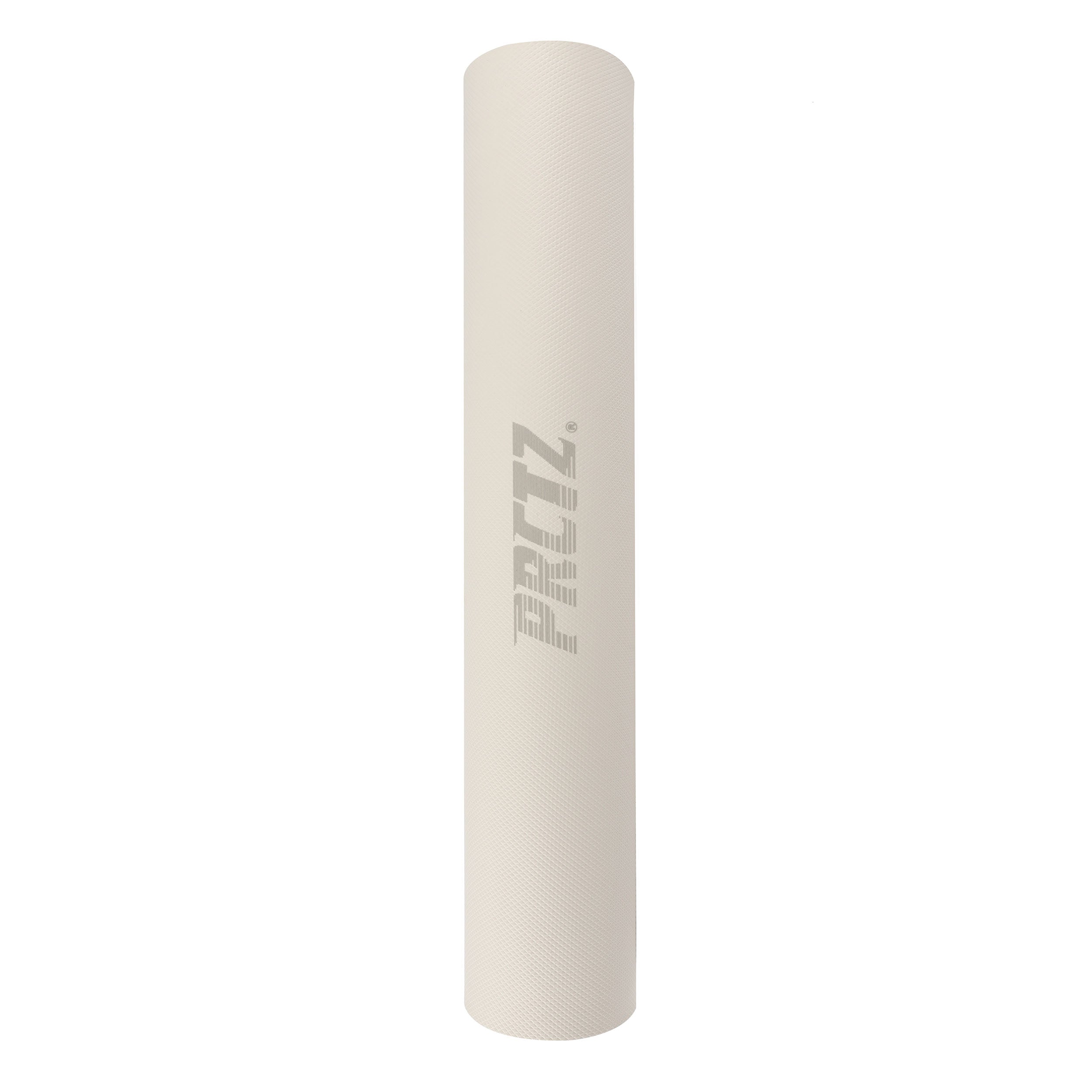 PRCTZ 5mm Thick Non-Slip TPE Yoga Mat for Home Workout, Gym & Fitness - Eco-Friendly Exercise Mat for Pilates, Stretching & Meditation - Off White
