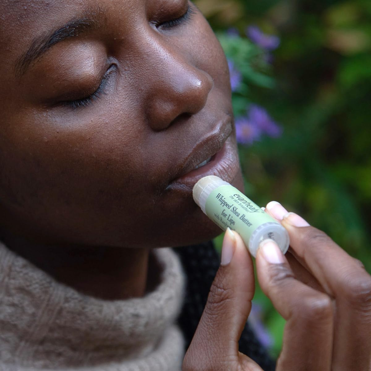 Evanhealy Organic Whipped Shea Butter Lip Balm with Red Raspberry Seed Oil, Beeswax & Argan Oil - Hydrating Moisturizing Chapstick for Dry Lips - Perfect for Winter Care, Daily Use & On-The-Go Nourishment