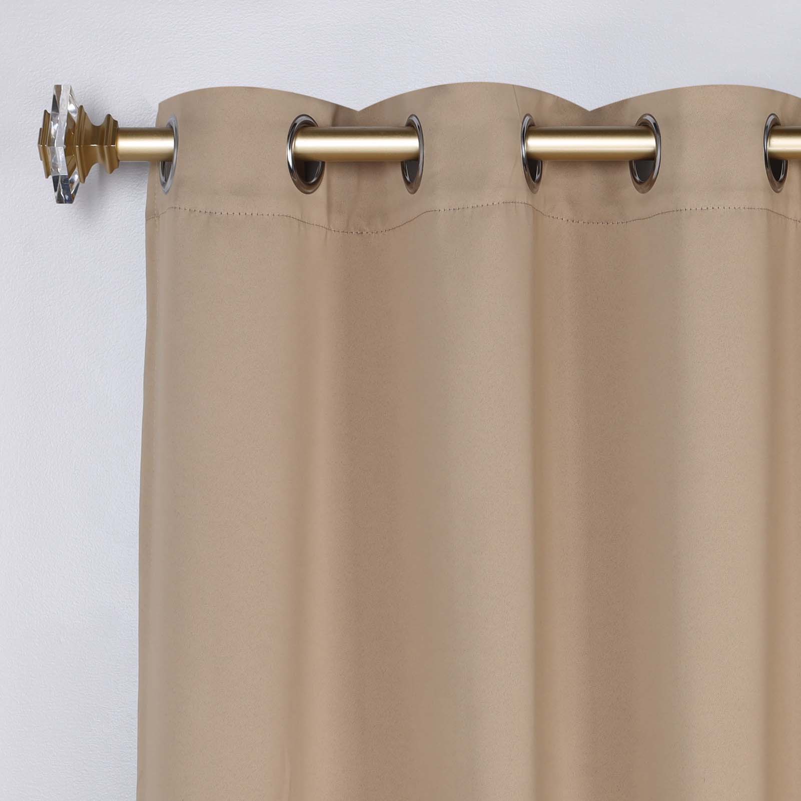 Premium Blackout Curtains Set of 2 - 100% Room Darkening, Machine Washable & Noise Reducing for Bedroom, Nursery & Home Theater