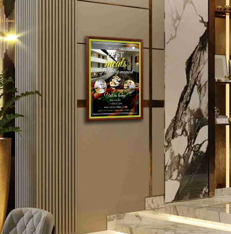 24x48 Designer Wood Snap Frames with 1 Wide Matboard - Premium Poster Display for Home, Office & Gallery Decor