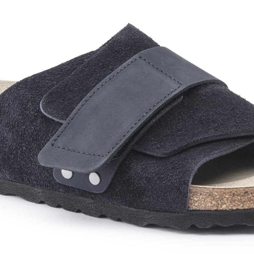 Birkenstock Kyoto Sandals for Women - Comfortable Cork Footbed, Midnight Blue Suede, Size 39 (US 8-8.5) | Perfect for Casual Wear, Office, and Travel