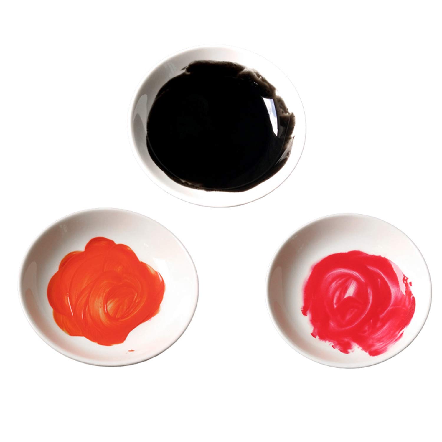 10PCS White Plastic Round Watercolor Paint Palette - Small Dipping Bowls for Artists & Cooking | Perfect for Acrylic Painting, DIY Crafts & Food Prep