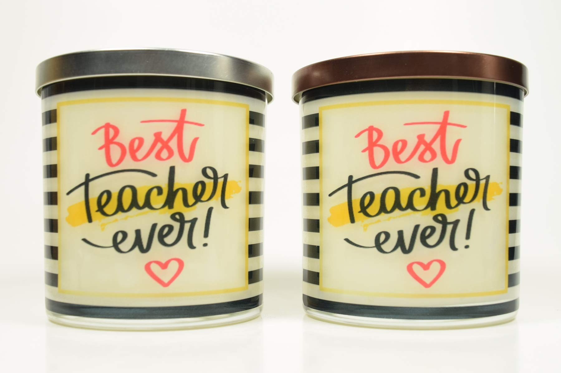 Best Teacher Gift - 12oz Natural Soy Candle in Glass Jar | Handmade Scented Candle with Custom Message | Perfect for Teacher Appreciation, Classroom Decor & Relaxation