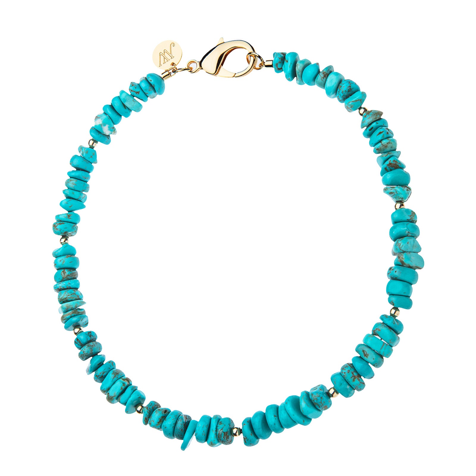 Jane Win Natural Turquoise Beaded Necklace for Women - Handmade Boho Jewelry Gift for Her - Perfect for Casual Wear, Weddings & Special Occasions