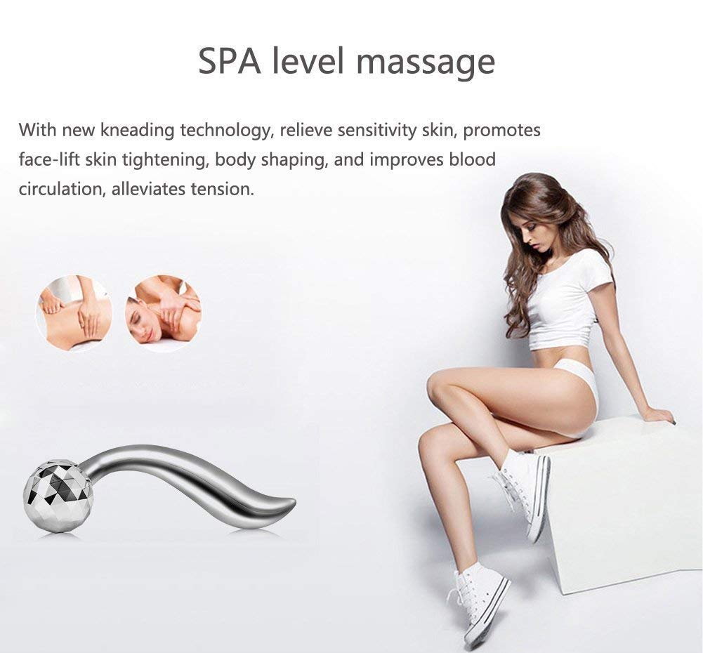 Bella Faccia 3D Manual Face & Body Massage Roller - Anti-Wrinkle, Skin Tightening & Lifting Tool for Facial Relaxation & Contouring | Perfect for Home Spa, Self-Care Routine & Travel Skincare
