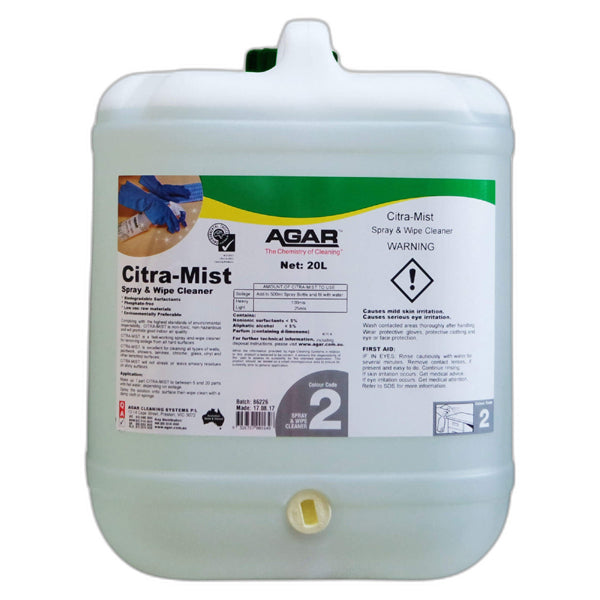 Agar Citra Mist Spray and Wipe Cleaner - Natural Citrus Disinfectant for Kitchen, Bathroom & Home Surfaces | Eliminates Germs & Leaves Fresh Scent