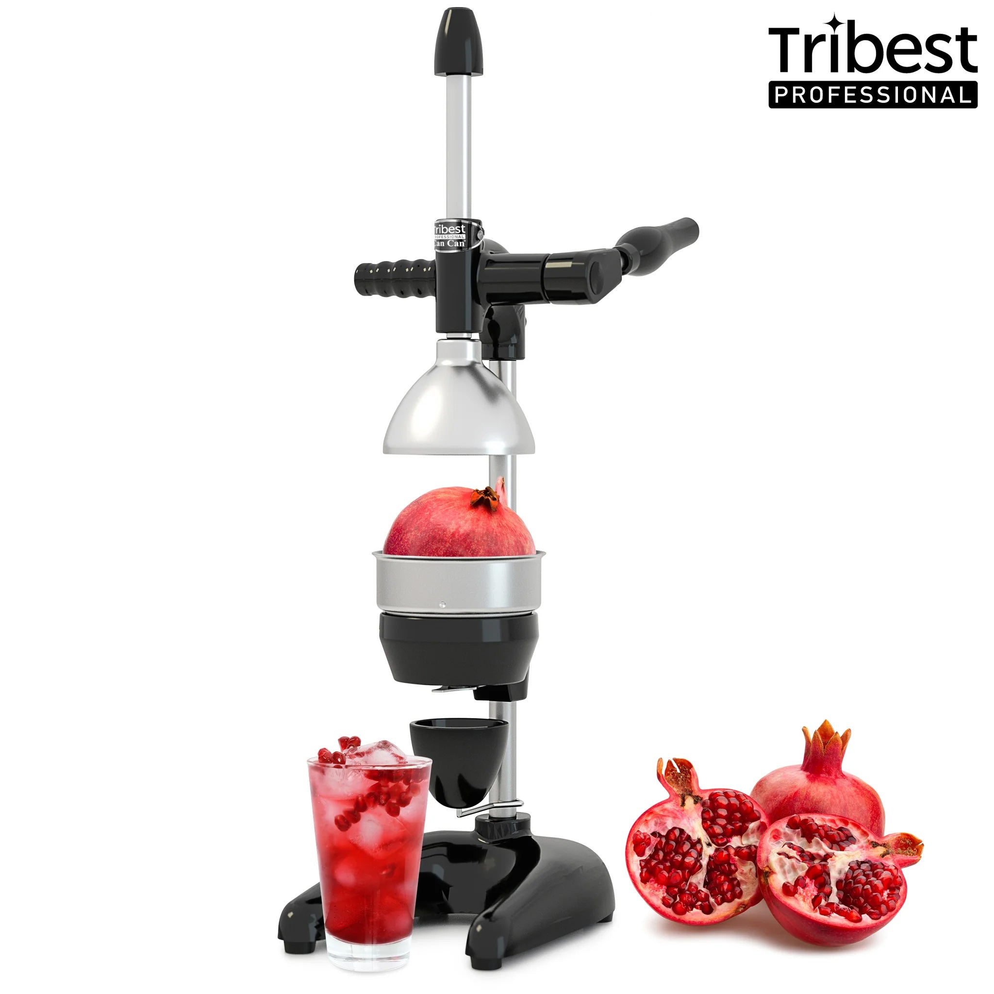 Refurbished XL Manual Juice Press for Pomegranate, Citrus & More - Cold Press Juicer for Healthy Drinks, Cocktails & Homemade Extracts