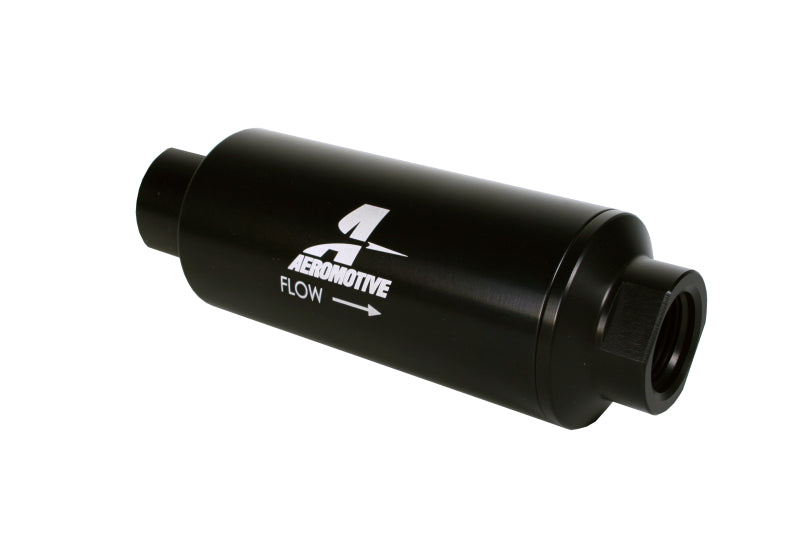 Aeromotive AN 12 ORB Inline Fuel Filter with 10 Micron Microglass Element - High Performance Fuel Filtration for Racing, Marine & Automotive Applications