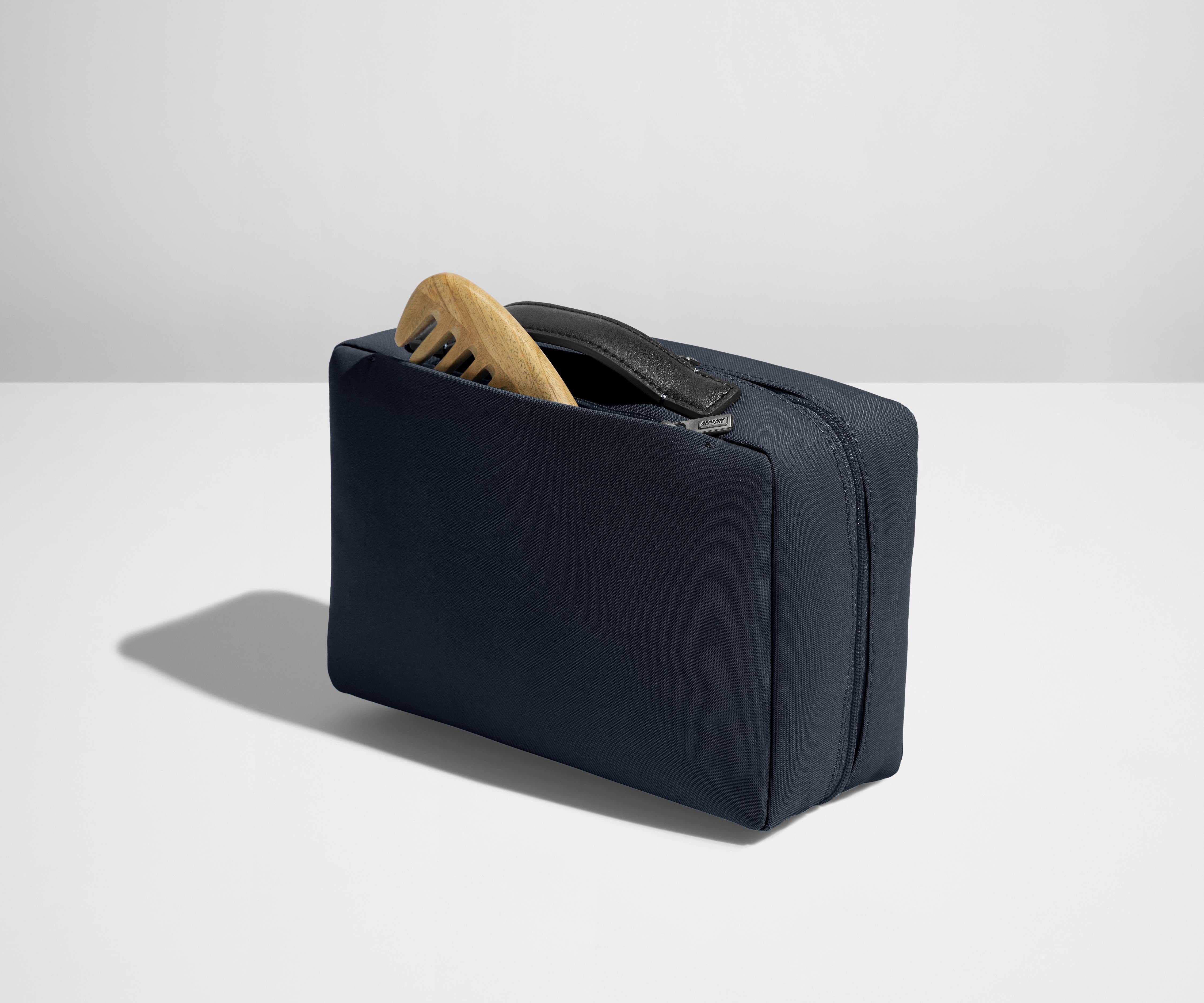 Premium Navy Blue Travel Toiletry Bag - Waterproof & Compact Organizer for Toiletries, Cosmetics & Essentials - Perfect for Travel, Gym, Camping & Daily Use