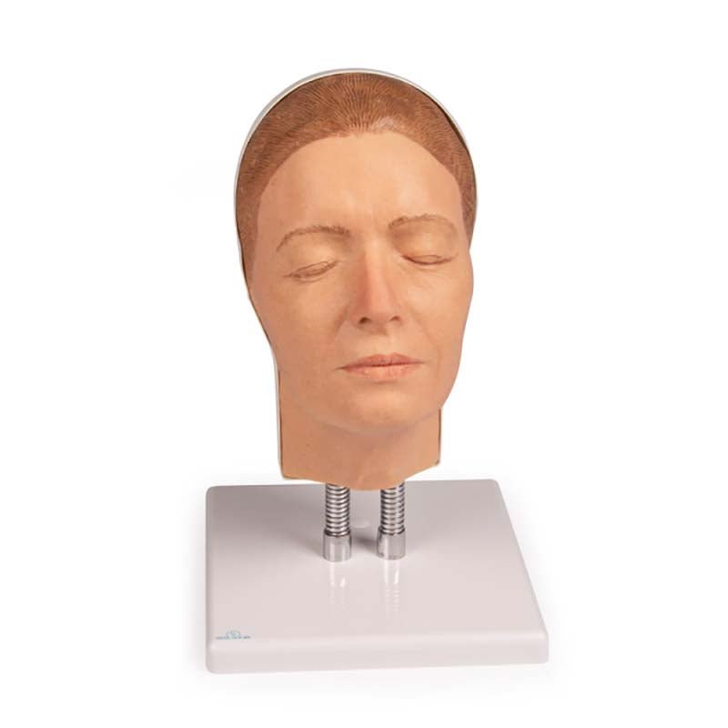 Professional Facial Injection Head Model for Medical Training - Light Skin Young Woman (Version A) - Ideal for Cosmetic Procedure Practice & Aesthetic Education