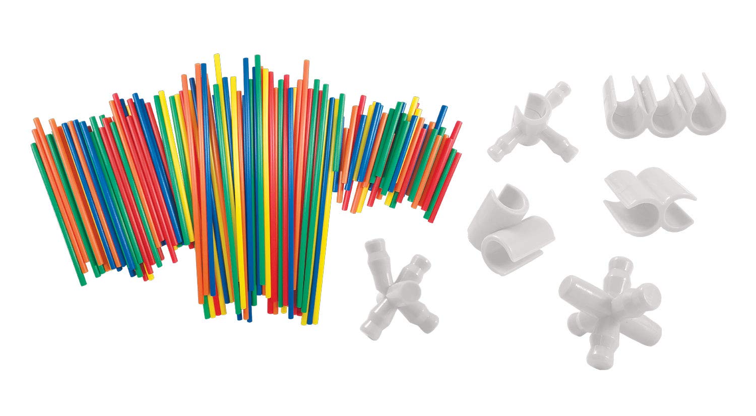 Roylco Building Tubes and Connectors - STEM Educational Construction Toy for Kids - Creative Play, Classroom Activities, and DIY Projects