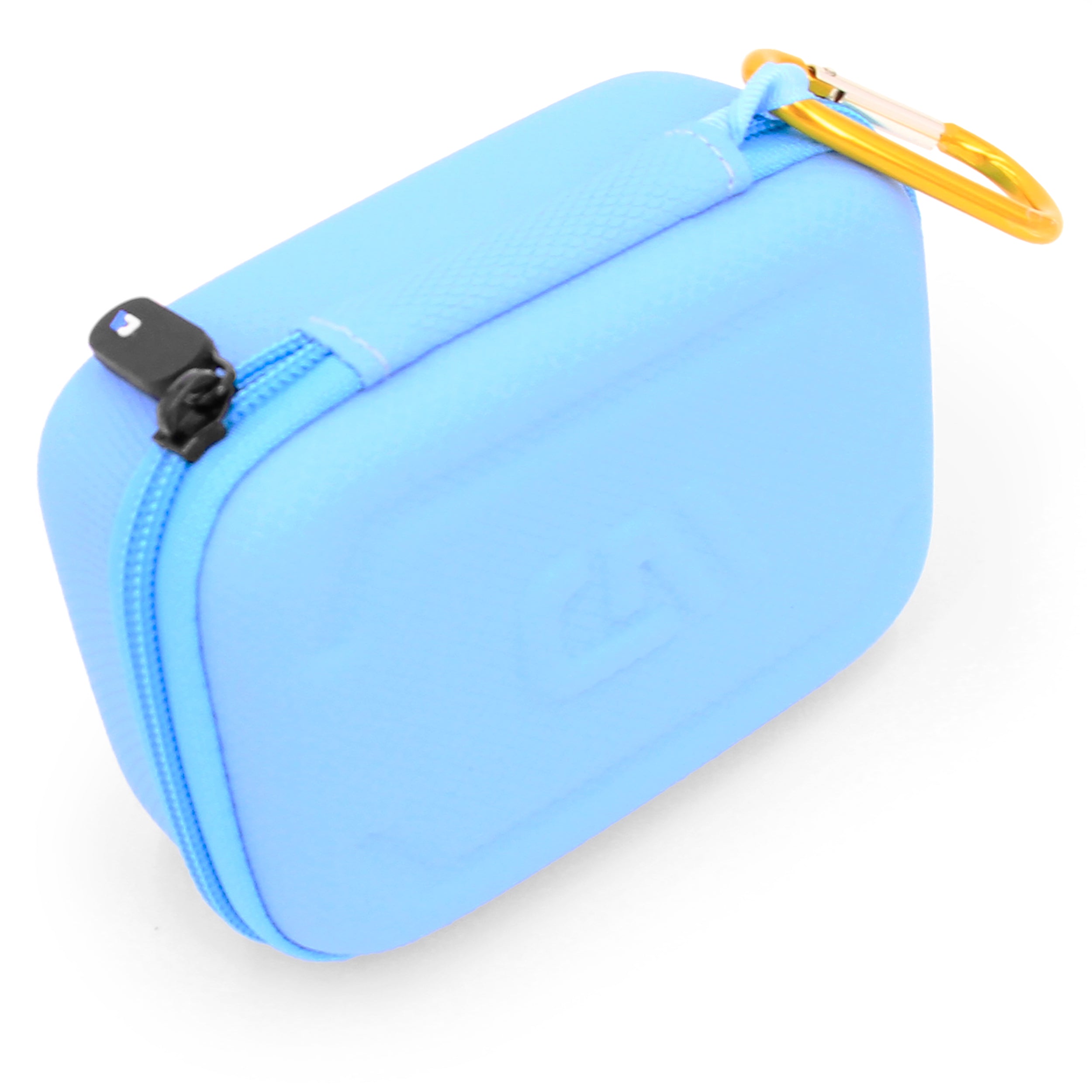 CASEMATIX Hard Shell Travel Case for Zoleo Satellite Communicator - Protective Waterproof Messenger Case with Wrist Strap (Light Blue) - Perfect for Hiking, Camping & Outdoor Adventures