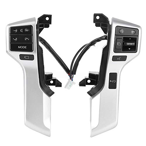Aramox Multifunction Steering Wheel Control Switch with Bluetooth Audio 84250-60180-B0 for Toyota Land Cruiser Prado - Easy Music & Call Control While Driving