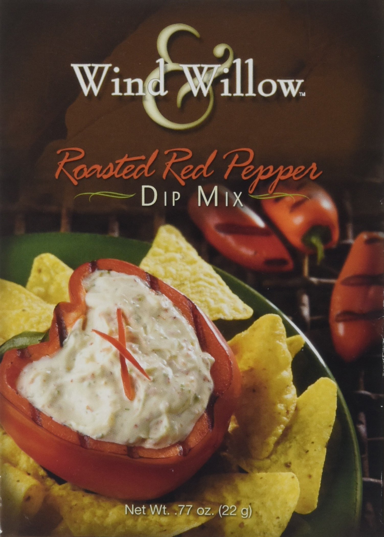 Wind & Willow Roasted Red Pepper Dip Mix (44109) - Delicious Party Appetizer & Game Day Snack for Crackers, Chips & Veggies
