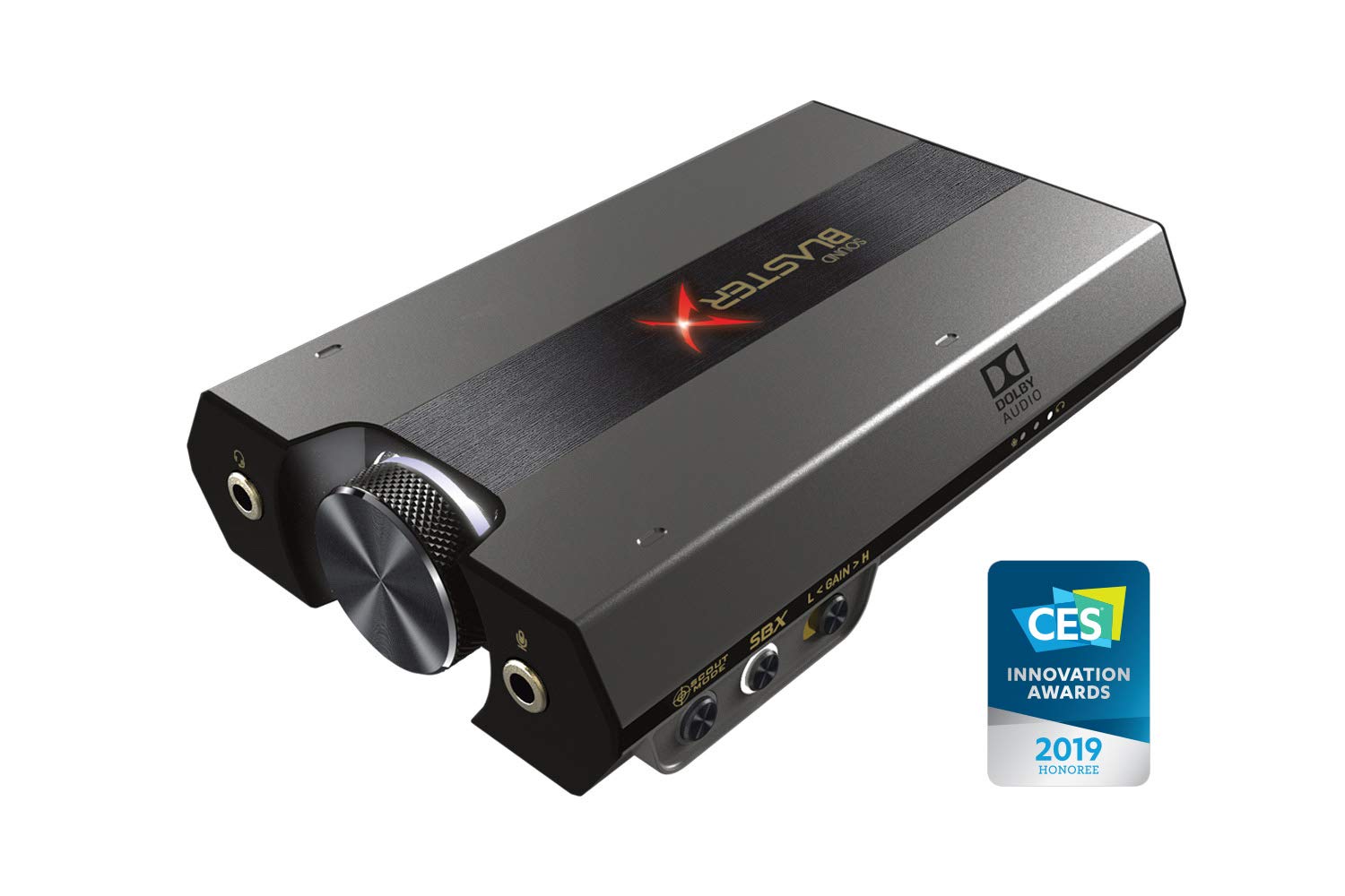 Sound BlasterX G6 High-Resolution USB DAC and Amp - Premium External Sound Card for Gaming, Streaming & Music (Grey) - Perfect for PC, PS4, PS5 & Mac
