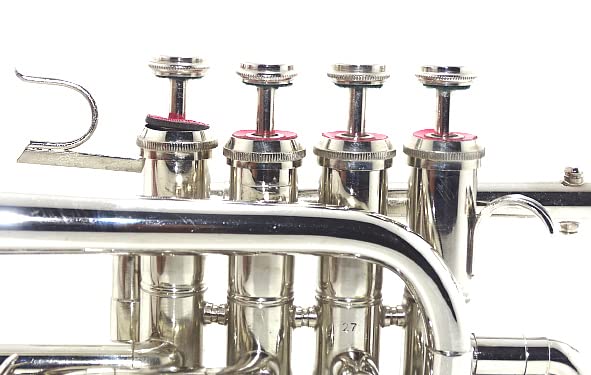 Professional Bb Piccolo Trumpet with Free Hard Case & Silver Mouthpiece - Perfect for Beginners, Students, and Professional Musicians - Ideal for Concerts, Band Performances, and Practice Sessions