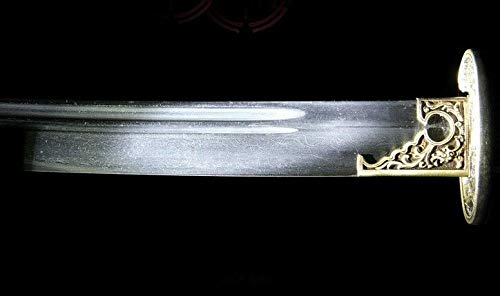 Premium Handmade Qingdao Kung Fu Broadsword - High Carbon Folded Steel Blade, Razor Sharp Edge - Perfect for Martial Arts Training, Collecting & Display