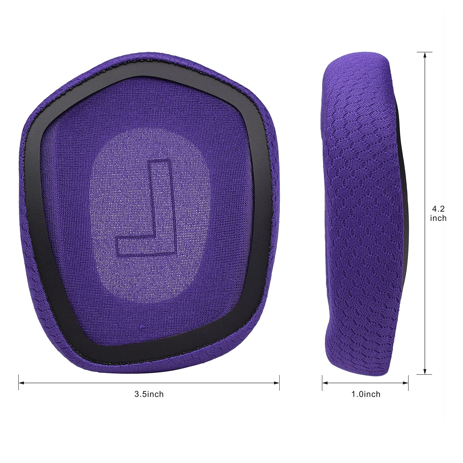 Logitech G733 Wireless Gaming Headset Replacement Ear Pads - Soft Fabric Cushions (Purple) for Comfort & Noise Isolation - Perfect for Gaming, Streaming & Long Wear Sessions