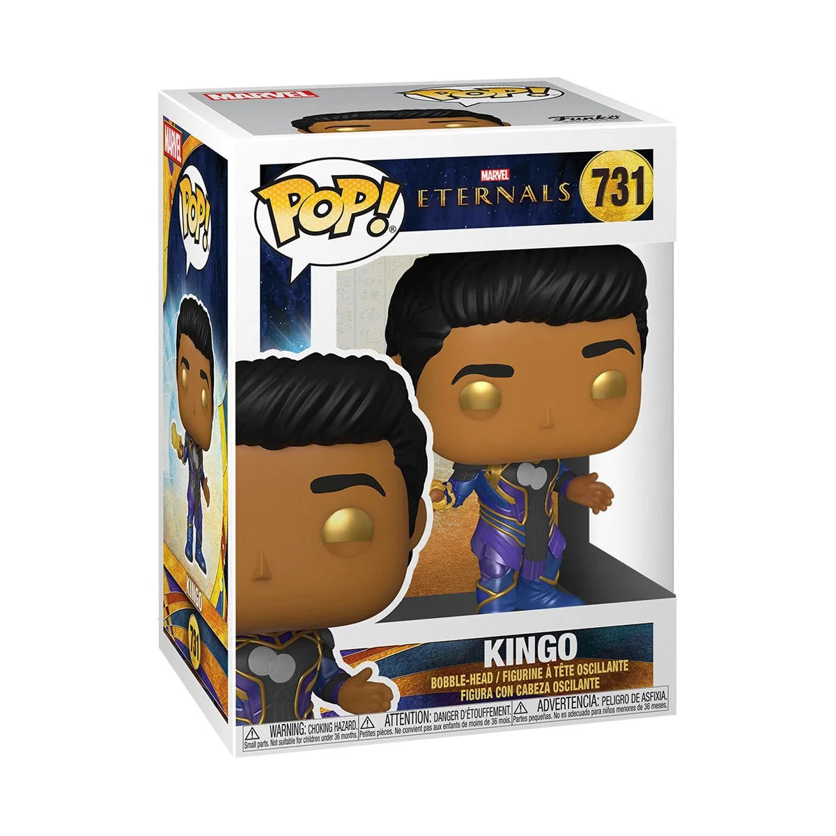 Marvel Eternals Kingo Action Figure - Collectible Movie Character Toy for Kids & Adults - Perfect for Display, Gifts & Marvel Fans Collection