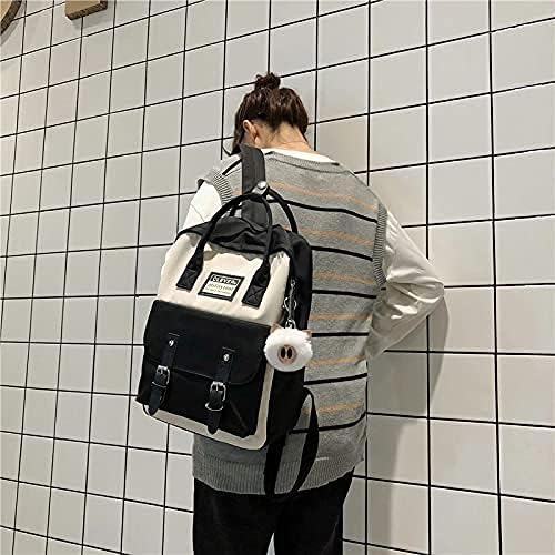 GGOOB Cute Aesthetic Kawaii Backpack for School, College, Work & Travel - Stylish Laptop Bag for Women & Teens (Black) | Perfect for Daily Commute, Campus Life & Weekend Getaways