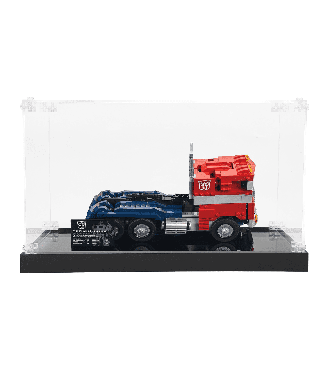Optimus Prime 10302 LEGO Creator Expert Display Case - Premium Acrylic Showcase for Collectible LEGO Sets - Perfect for Home Decor, Office Display & Toy Protection