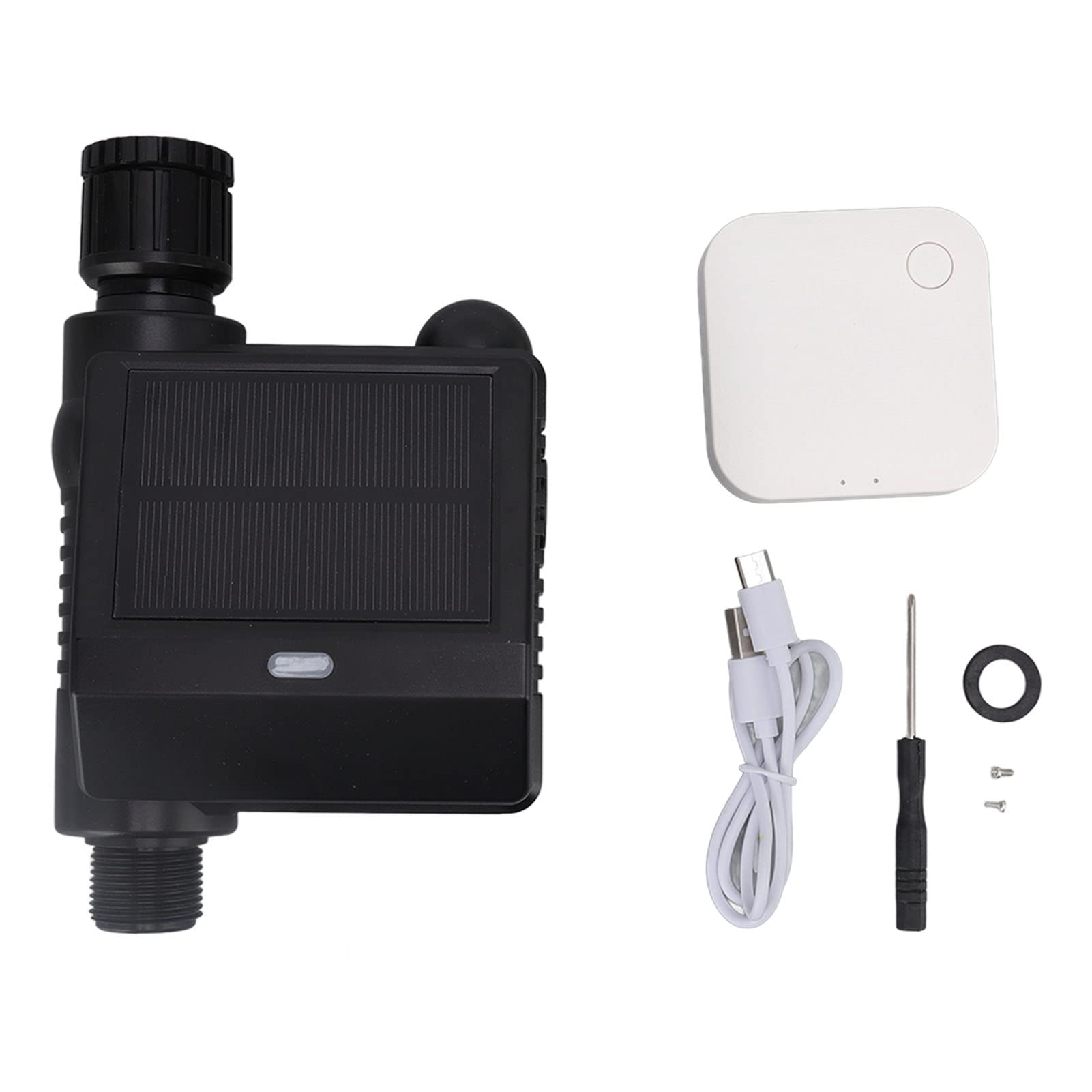 Smart WiFi Sprinkler Timer - Automatic Lawn Irrigation Controller with G12 Male Thread Outlet for Greenhouse, Garden & Yard - Remote Control via Mobile App for Efficient Watering