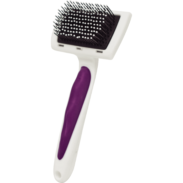 Kaytee Pro Slicker Brush for Dogs & Cats - Gentle Pet Grooming Brush for Shedding, Detangling & Coat Care - Perfect for Long & Short Haired Pets at Home or Professional Grooming Salons