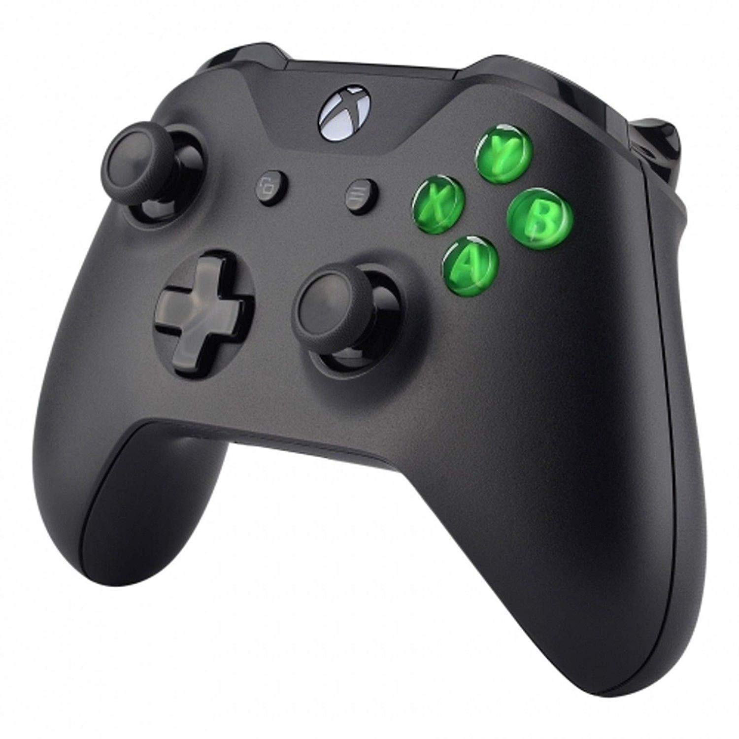 ABXY Bullet Buttons Mod Kit with Levers & Joystick for Xbox One S/Slim/Elite Controller - Clear Green | Gaming Accessories for Enhanced Performance & Customization