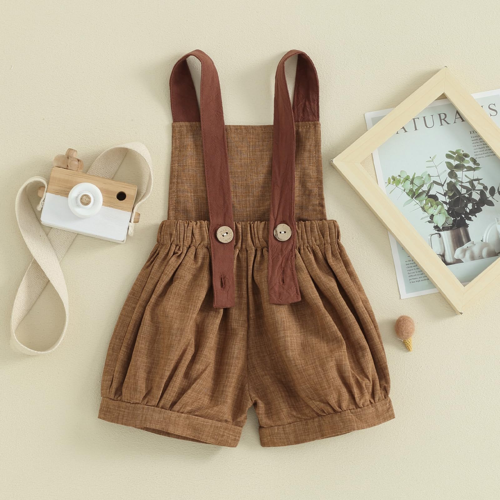 Baby Boys Summer Outfit - Suspenders Shorts & Sleeveless Romper Jumpsuit - Gentleman Style Bib Overalls - Perfect for Playdates, Beach Trips & Summer Photoshoots