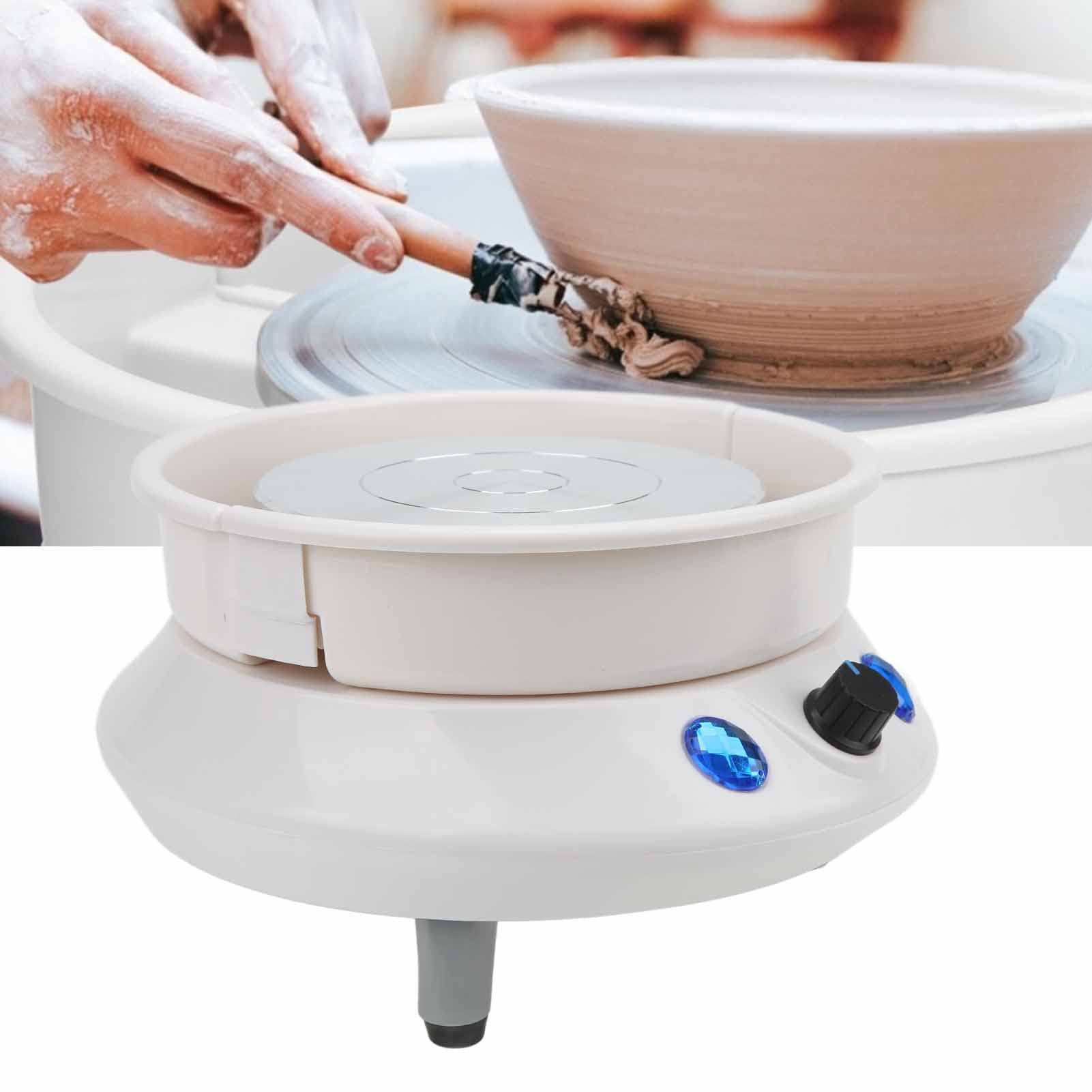Electric Pottery Wheel Machine - 15cm Mini Ceramic Forming Tool with 2000 RPM & Detachable Basin for Clay Art, DIY Pottery Making - Perfect for Home Studio, Classroom & Ceramic Workshops (US)