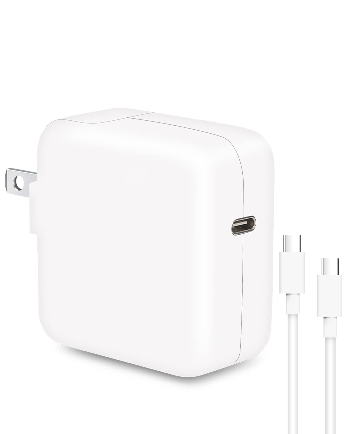 65W USB C GaN III Fast Charger with PD 3.0 - Compact Wall Charger for iPhone 14/13/12, MacBook Pro/Air, iPad Pro/Air, Samsung Galaxy S22/S21, Google Pixel, Nintendo Switch & More - Includes 6.6ft USB C to C Cable - Perfect for Travel, Office & Home Charging