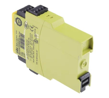 PNOZ s4 Safety Relay 48-240VAC/DC - 3 NO Safety Contacts & 1 NC Auxiliary Contact - Emergency Stop Device for Industrial Machinery & Automation Systems