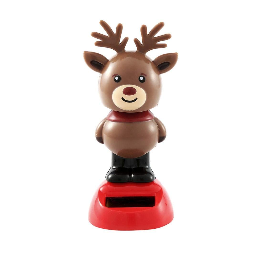 Solar Powered Dancing Christmas Bobble Head Toy - Animated Swinging Figure for Party Decorations, Home & Desk Decoration - Fun Gift for Holidays & Celebrations (#9) | Perfect for Christmas Parties, Office Decor & Festive Home Displays