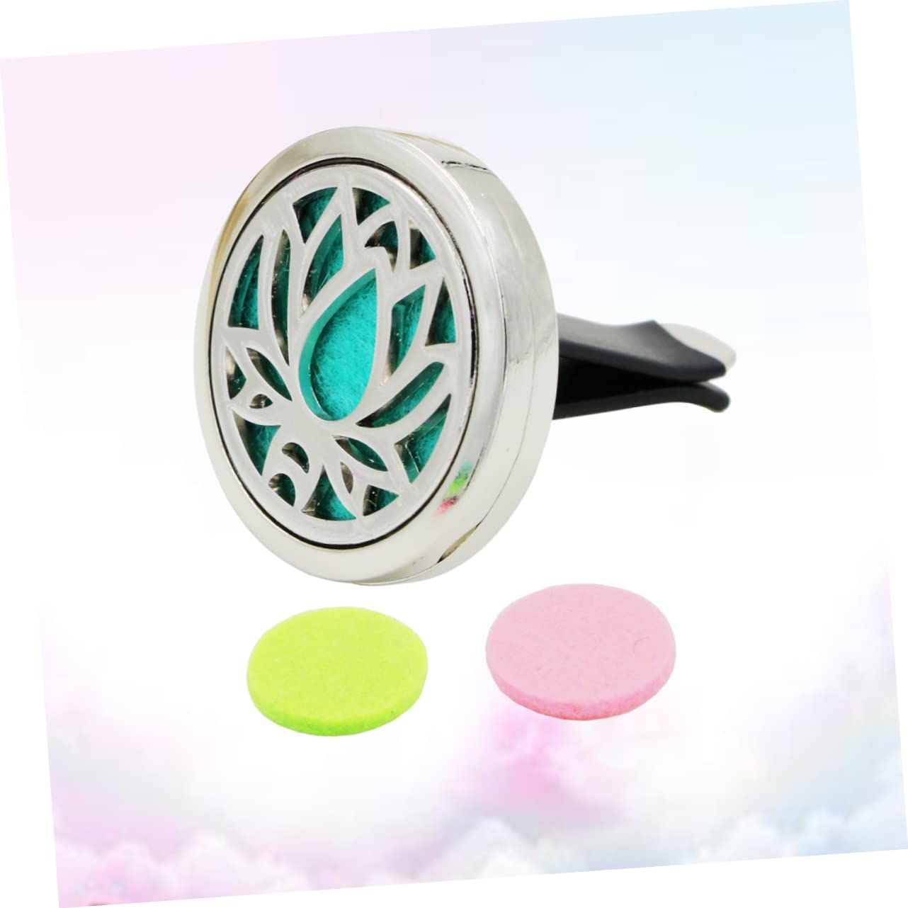 FAVOMOTO 2 Pack Car Air Freshener Diffuser - Essential Oil Aromatherapy Diffuser for Vehicles, Home & Office | Long-Lasting Fragrance, Stylish Design for Car Interior & Room Decor
