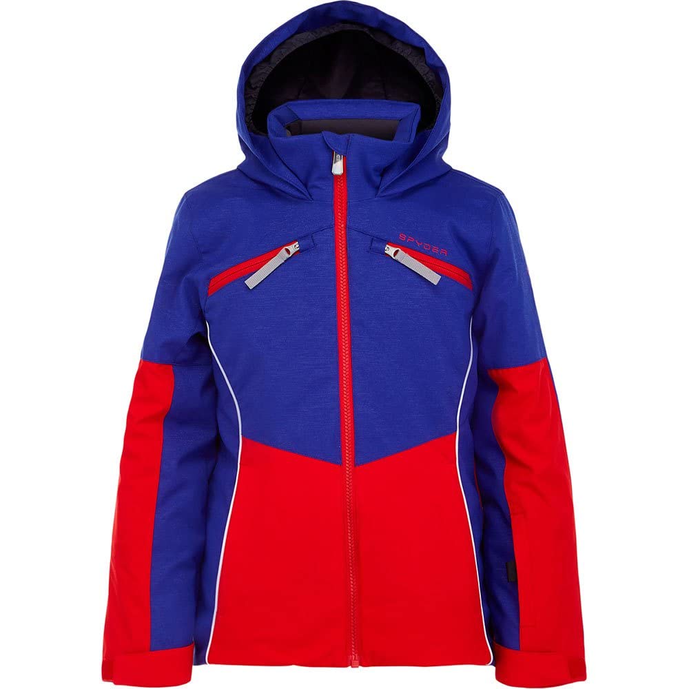Spyder Girl's Conquer Jacket - Waterproof Winter Coat for Girls (Size 16, Pulse Color) - Perfect for Skiing, Snowboarding & Outdoor Adventures