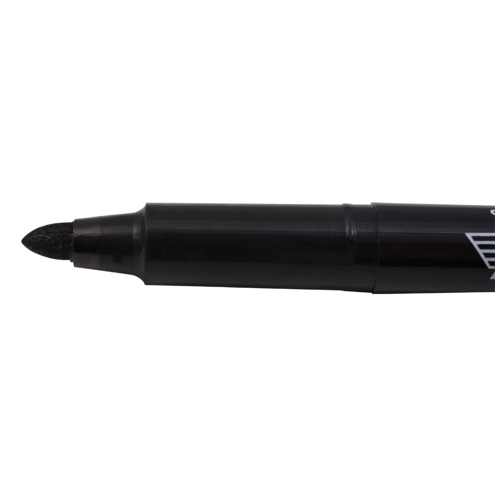 12-Piece Black Brockmark Permanent Ink Marker Pens - Medium Point for Metal, Fabric, Wood & Plastic - Industrial, Warehouse & Everyday Use - Durable Sharp Markers for Labeling, Crafting & DIY Projects