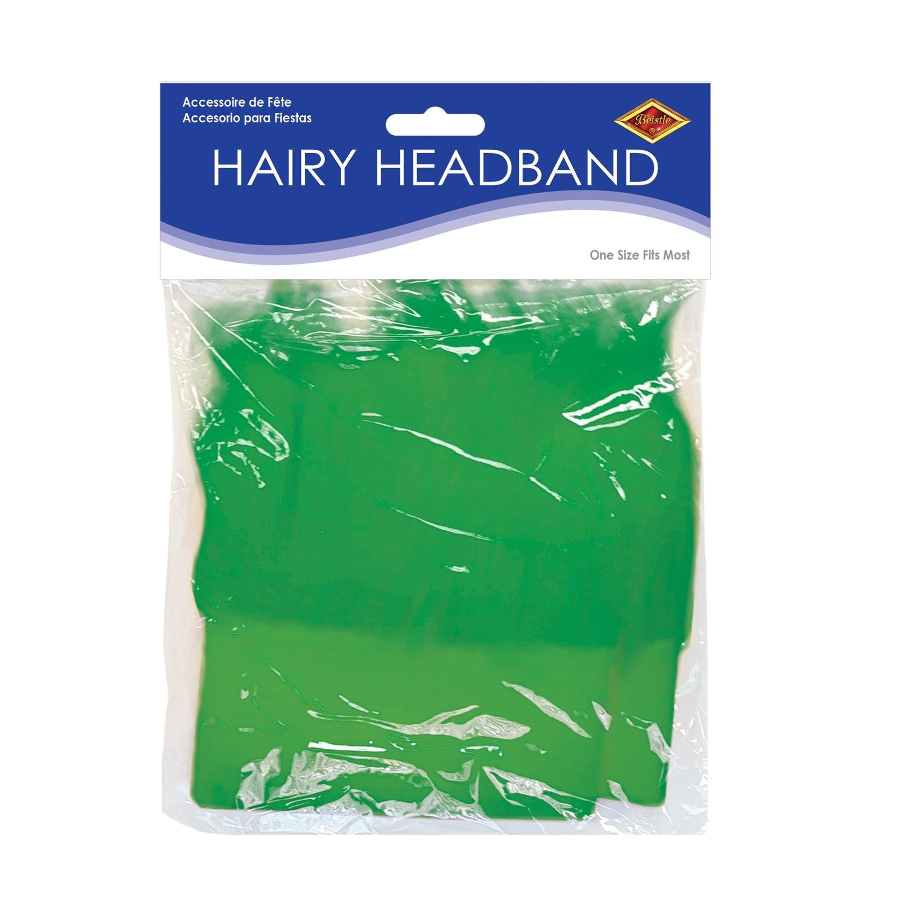 12 Pack Beistle Hairy Headband - Green Costume Accessories for Halloween, Cosplay & Themed Parties - Fun Scary Props for Kids and Adults