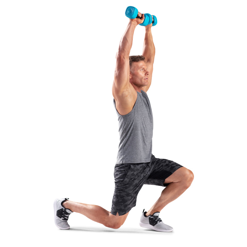 ProForm Square Dumbbells 5 lbs Pair (2 x 5 lbs) - Durable Polypropylene Coated Weights for Home Gym, Strength Training & Fitness Workouts
