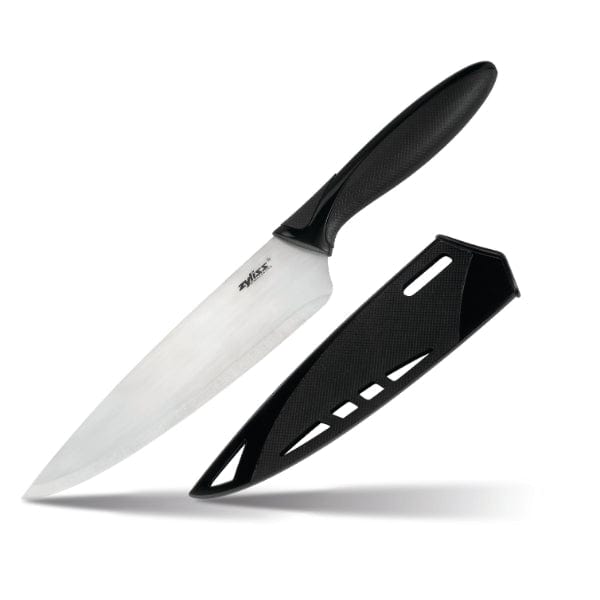 Premium Zyliss 7.5 Inch Chef Knife with Protective Sheath Cover - Professional Kitchen Knife for Cooking, Slicing & Dicing - Ideal for Home Chefs & Culinary Enthusiasts
