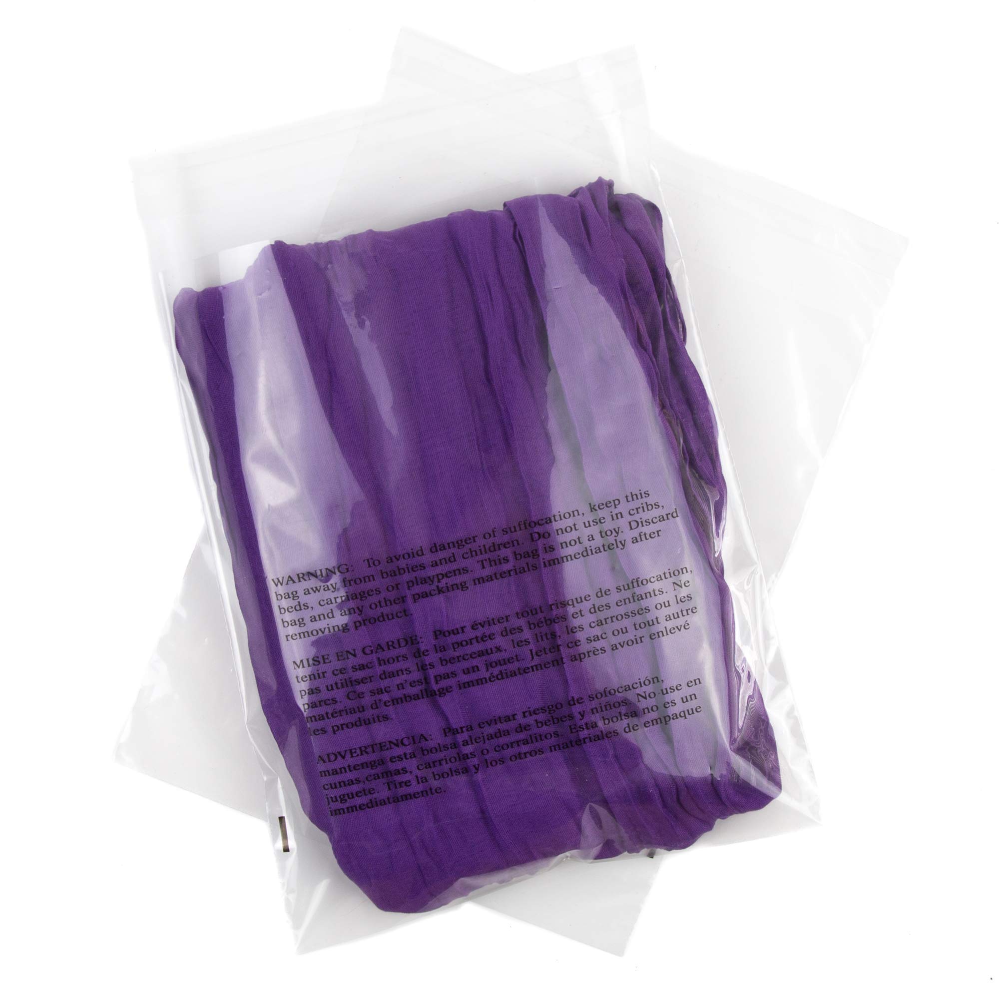 200 Pack 8x10 Inch Clear Resealable Poly Bags with Suffocation Warning - Self Seal Plastic Packaging Bags for Retail, Shipping, Storage & Organizing Small Items - Retail Supply Co