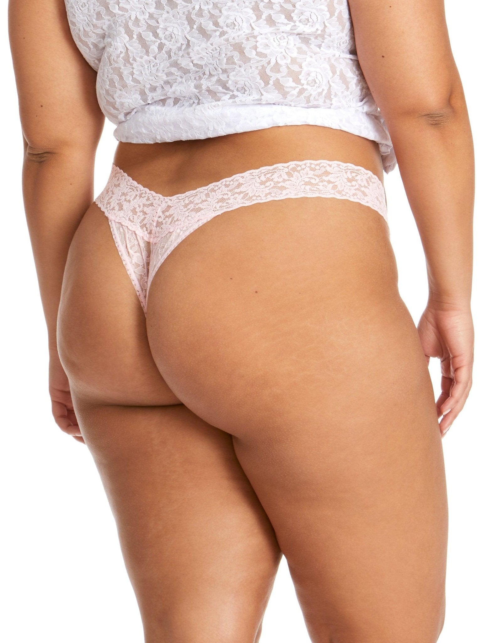 Plus Size Signature Lace® Original Rise Thong - Comfortable Women's Underwear for Everyday Wear, Special Occasions & Bridal Lingerie