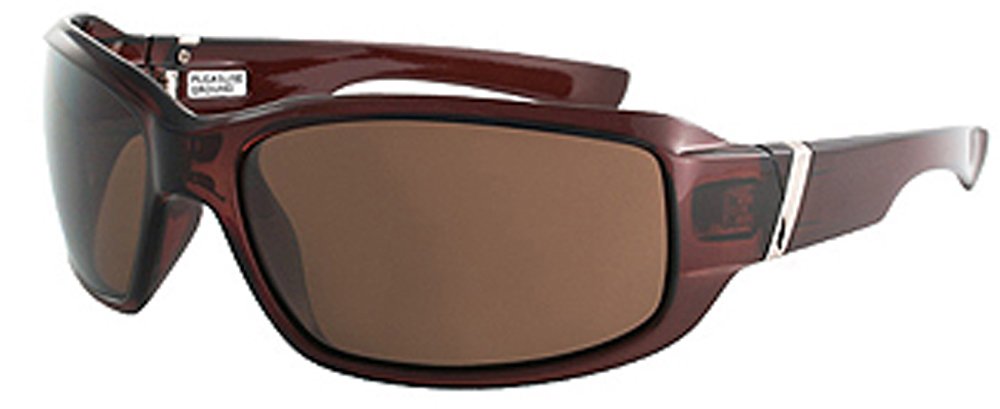 Polarized Link Sunglasses for Men & Women - Crystal Coffee Frame - UV Protection - Fashion Eyewear for Outdoor Activities, Driving, and Beach Vacations