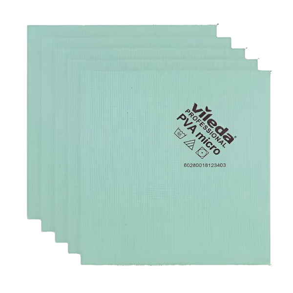 Vileda Professional PVA Microfiber Cleaning Cloth - Lint Free, Streak-Free, Super Absorbent for Kitchen, Bathroom, Windows & Car Detailing