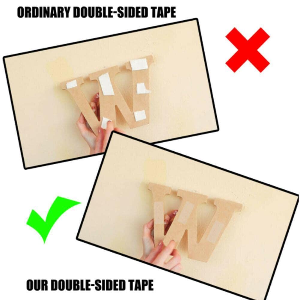60pcs Strong Clear Waterproof Double Sided Tape - Removable Mounting Adhesive for Carpet Fixing, Wall Decor, Office & Home Use - Perfect for Hanging Photos, Posters, Spring Festival Couplets and DIY Projects