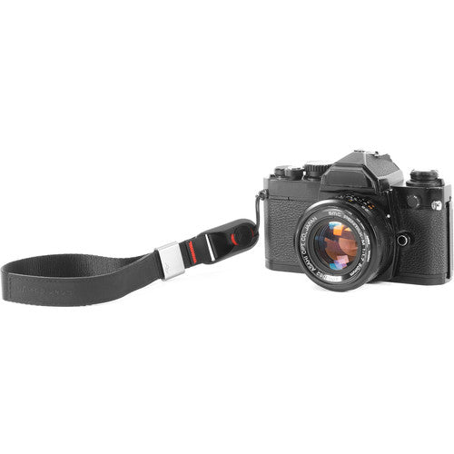 Peak Design Cuff Camera Wrist Strap - Secure & Adjustable Black Wrist Strap for DSLR/Mirrorless Cameras - Perfect for Travel, Hiking & Outdoor Photography