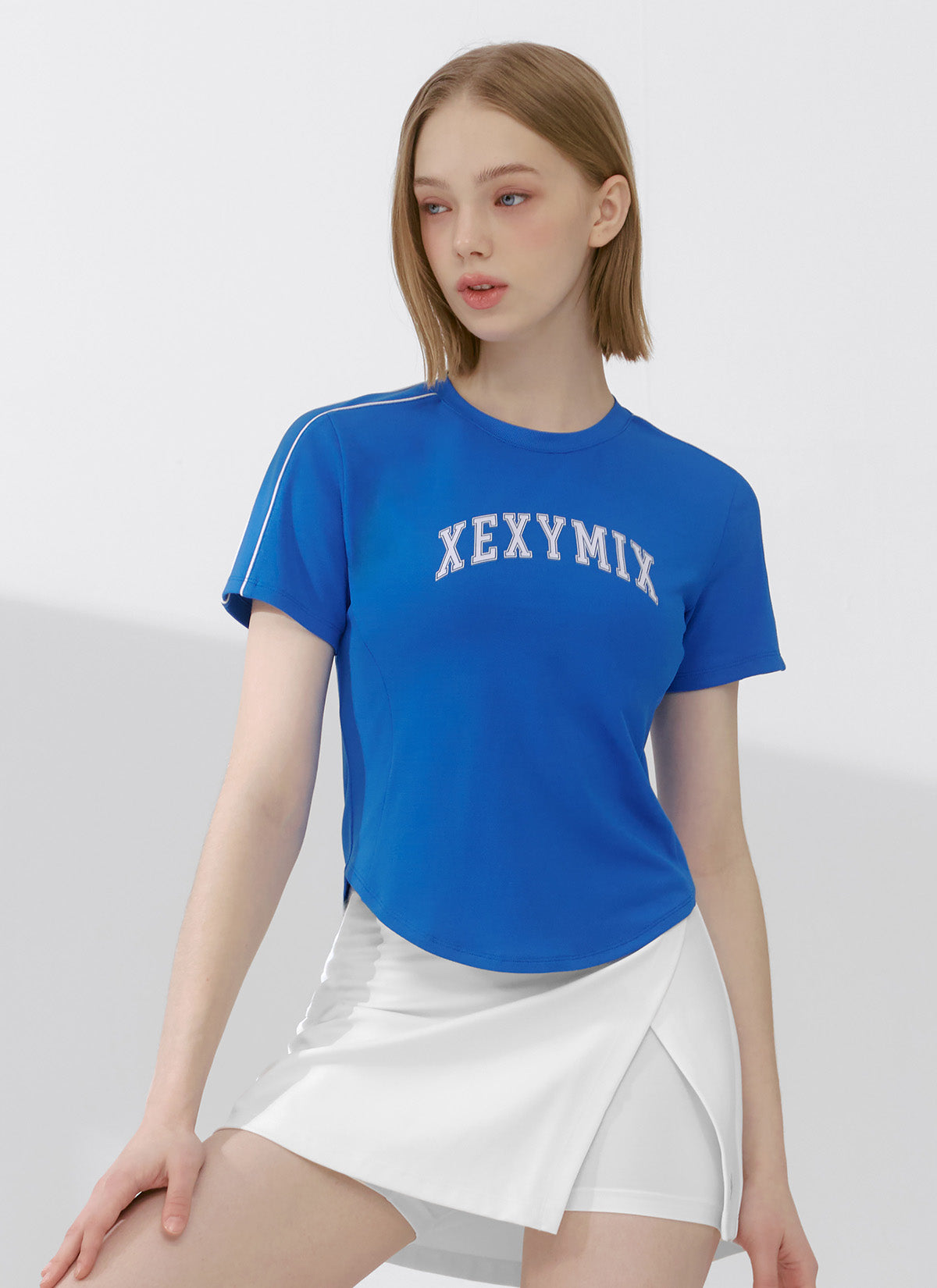 Trendy Color Block Crop Short Sleeve T-Shirt for Women | Summer Casual Fashion Top | Perfect for Beach Outings, Music Festivals & Street Style