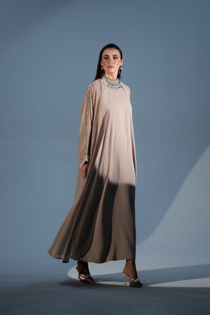 Premium Two Piece Abaya Set - Elegant & Modest Islamic Women's Dress for Prayer, Mosque & Special Occasions